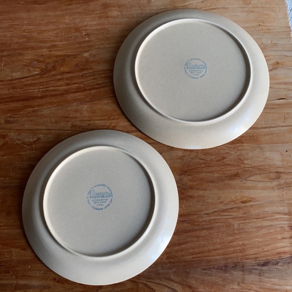 2 large Platters by Mikasa Stoneware Japan Homespun Sea Sand J7802 - Picture 3 of 9